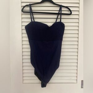 JCrew Navy One-Piece Bathing Suit